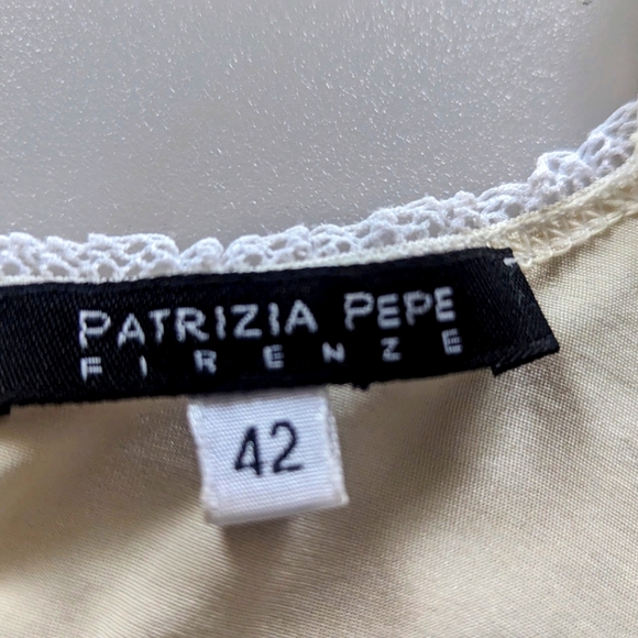 Designer PATRIZIA PEPE Silk Floral Embroidery Sequins Bustier. Vintage. Sz 42 EU - Picture 15 of 16